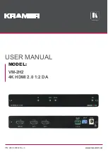 Предварительный просмотр 1 страницы Kramer VM-2H2 User Manual