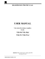 Preview for 1 page of Kramer VM-3S User Manual