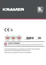 Предварительный просмотр 33 страницы Kramer VM-3UHD User Manual