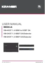 Kramer VM-4HDT User Manual предпросмотр