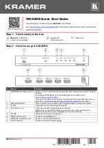 Preview for 1 page of Kramer VM-4UHD Quick Start Manual