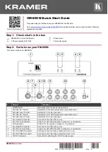 Preview for 1 page of Kramer VM-80VN Quick Start Manual