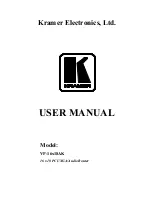 Preview for 1 page of Kramer VP-16x18AK User Manual