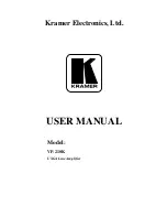 Preview for 1 page of Kramer VP-210K User Manual