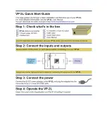 Предварительный просмотр 2 страницы Kramer VP-2L User Manual