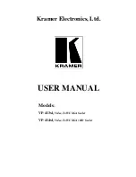 Kramer VP-413XL User Manual предпросмотр