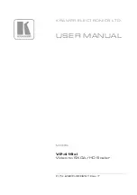 Kramer VP-419XL User Manual preview