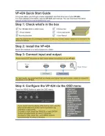 Preview for 2 page of Kramer VP-424 User Manual