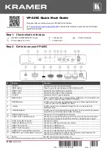 Предварительный просмотр 1 страницы Kramer VP-426C Quick Start Manual