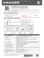 Preview for 1 page of Kramer VP-427H2 Quick Start Manual