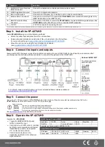 Предварительный просмотр 2 страницы Kramer VP-427UHD Quick Start Manual