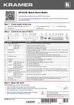 Preview for 1 page of Kramer VP-427X Quick Start Manual