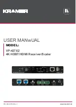 Kramer VP-427X2 User Manual preview