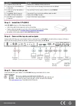 Preview for 2 page of Kramer VP-428H2 Quick Start Manual