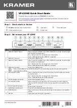 Kramer VP-429H2 Quick Start Manual предпросмотр