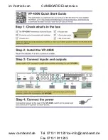 Preview for 2 page of Kramer VP-436N User Manual