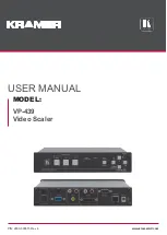 Kramer VP-439 User Manual preview