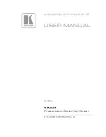 Kramer VP-441 User Manual preview