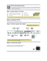 Предварительный просмотр 2 страницы Kramer VP-441 User Manual