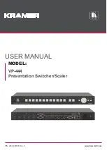 Preview for 1 page of Kramer VP-444 User Manual