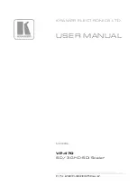 Kramer VP-470 User Manual preview