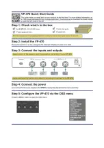 Предварительный просмотр 2 страницы Kramer VP-470 User Manual