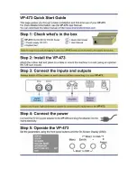 Предварительный просмотр 2 страницы Kramer VP-473 User Manual