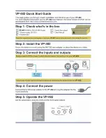 Предварительный просмотр 2 страницы Kramer VP-482 User Manual