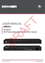 Предварительный просмотр 1 страницы Kramer VP-551X User Manual