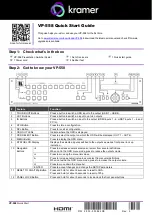 Kramer VP-558 Quick Start Manual предпросмотр