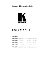 Kramer VP-64ETH User Manual preview