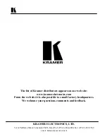 Предварительный просмотр 14 страницы Kramer VP-721DS User Manual