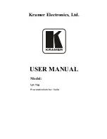 Kramer VP-730 User Manual preview