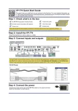 Предварительный просмотр 2 страницы Kramer VP-774 User Manual