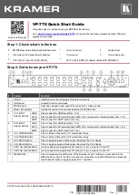 Kramer VP-778 Quick Start Manual preview