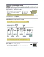 Предварительный просмотр 2 страницы Kramer VP-790 User Manual