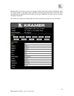 Preview for 43 page of Kramer VP-796 Operating Instructions Manual