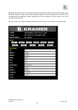 Предварительный просмотр 60 страницы Kramer VP-796A User Manual