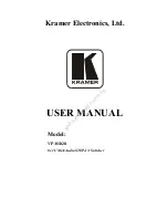 Предварительный просмотр 1 страницы Kramer VP-81KSi User Manual