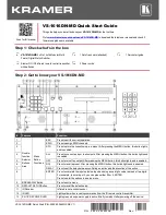 Kramer VS-1616DN-MD Quick Start Manual предпросмотр