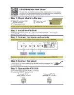 Preview for 2 page of Kramer VS-211H User Manual