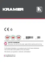 Preview for 149 page of Kramer VS-3232DN User Manual