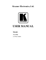 Kramer VS-33Vxl User Manual предпросмотр