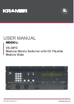 Kramer VS-34FD User Manual preview