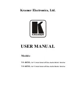 Предварительный просмотр 1 страницы Kramer VS-402XL User Manual