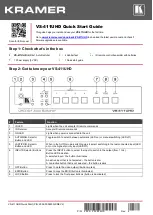 Preview for 1 page of Kramer VS-411UHD Quick Start Manual