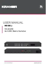 Kramer VS-44UHD User Manual preview