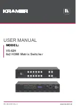 Kramer VS-62H User Manual preview