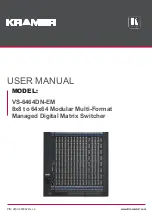 Preview for 1 page of Kramer VS-6464DN-EM User Manual