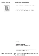 Kramer VS-66HDCPxl User Manual предпросмотр